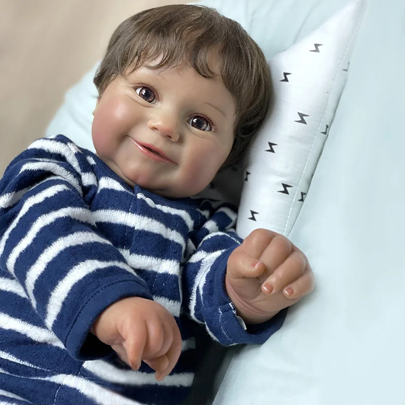 55 см Bonecas Bebe Reborn Baby Maddie с желтой толстовкой Детские куклы подарок на день рождения