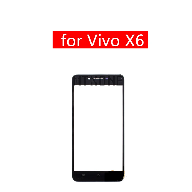 ДЛЯ Vivo X6 стеклянная панель сенсорного экрана для передняя внешняя запасные части