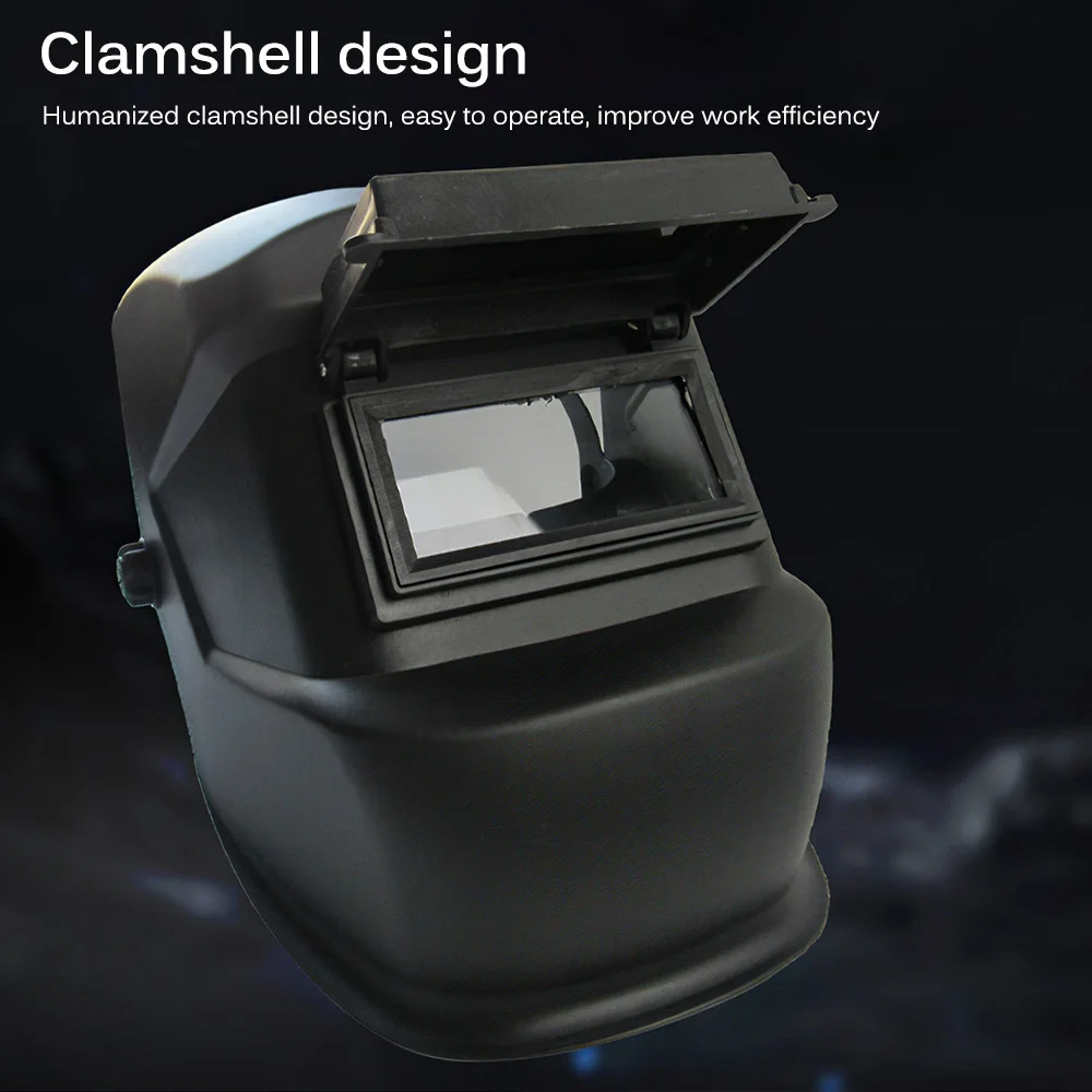 

Anti-Shock Welding Helmet Face Shield Solder Mask Transparent Lens Face Eye Protect Shield Anti-UV Anti-Shock Safety Mask