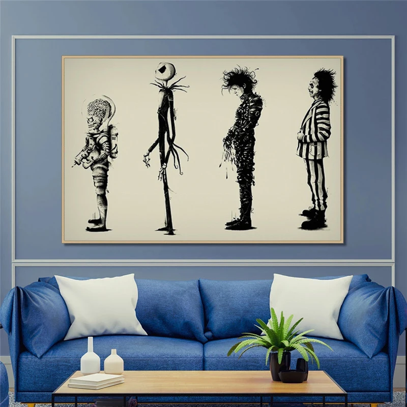 Знаменитый классический кинопостер Картина на холсте картины печать настенное