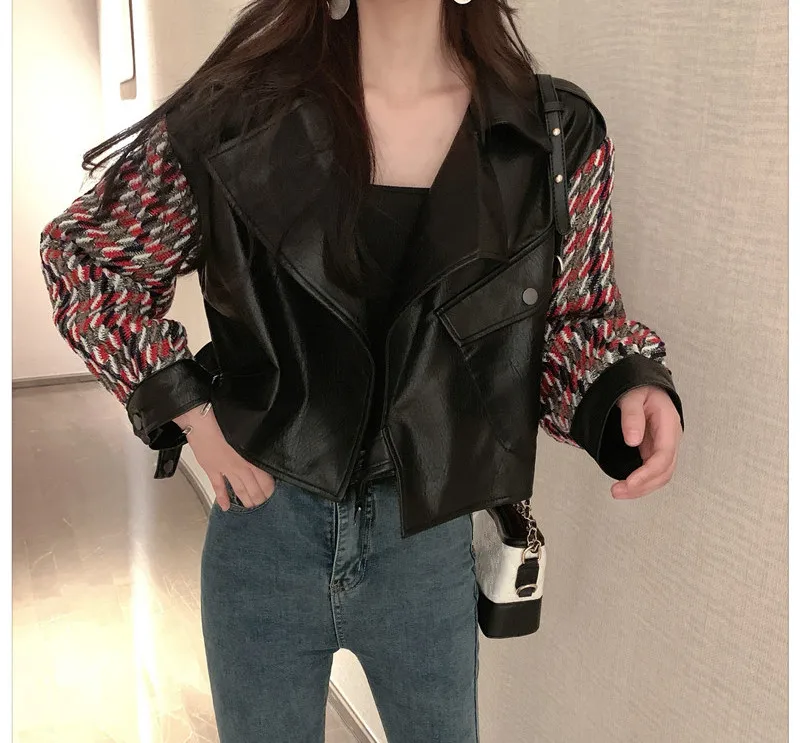 WHITNEY WANG 2019 осенне-зимняя модная уличная дизайнерская Стильная трикотажная куртка