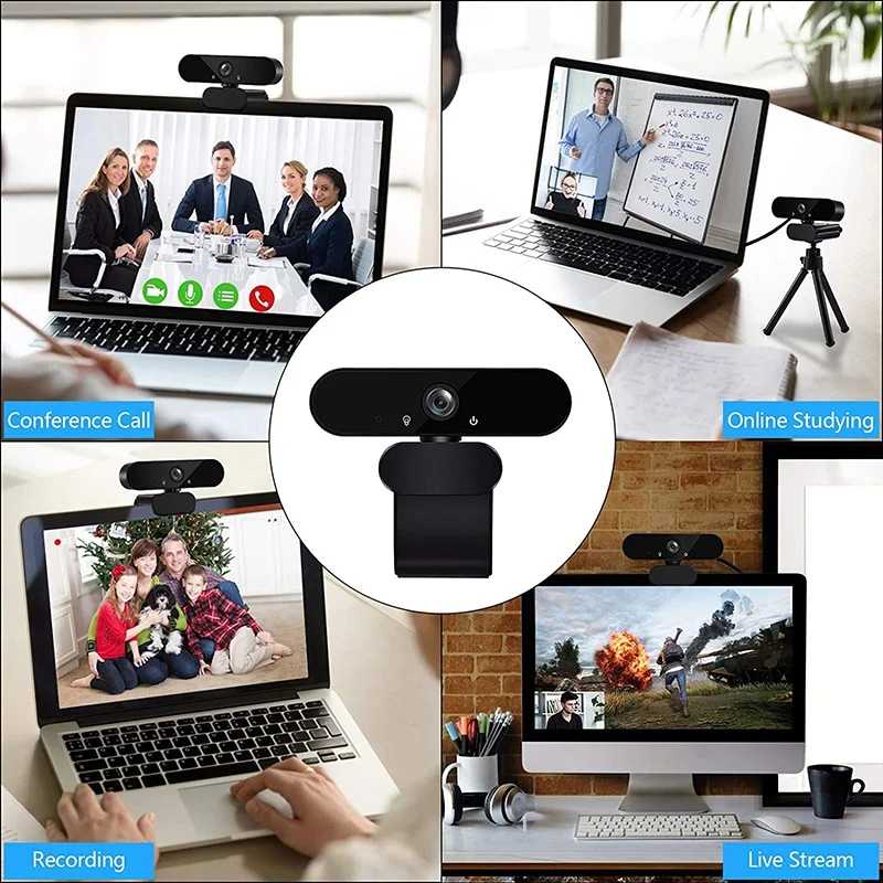 

Webcam HD 1080P Web Camera, USB PC Computer Webcam with Microphone,for PC,Mac Android,Laptop,Plug and Play Web Camera