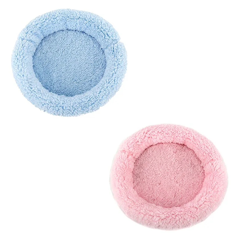 Кровать хомяка Круглый Бархатный теплый коврик для сна