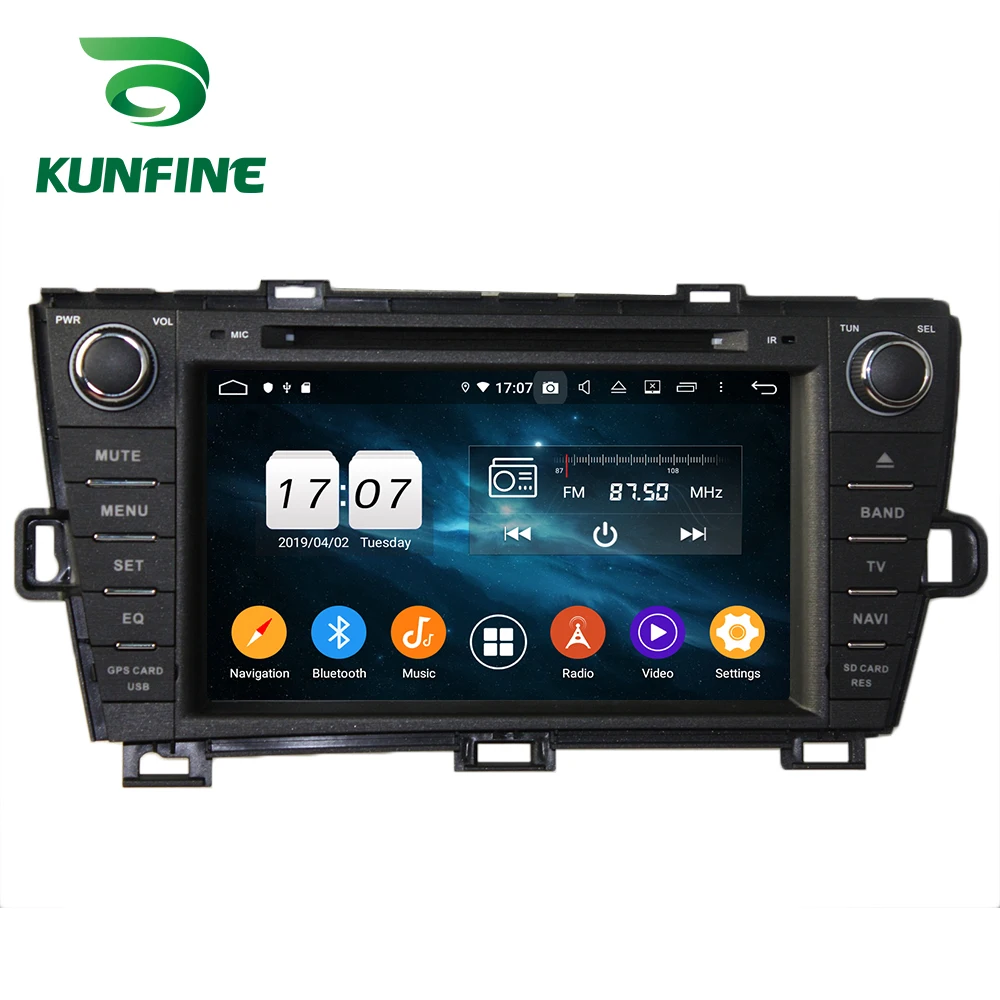 Android 9.0 Octa Core 4GB RAM 64GB Rom Car DVD GPS Multimedia Player Stereo for Toyota PRIUS 2009-2014 right Radio WIFI | Автомобили и