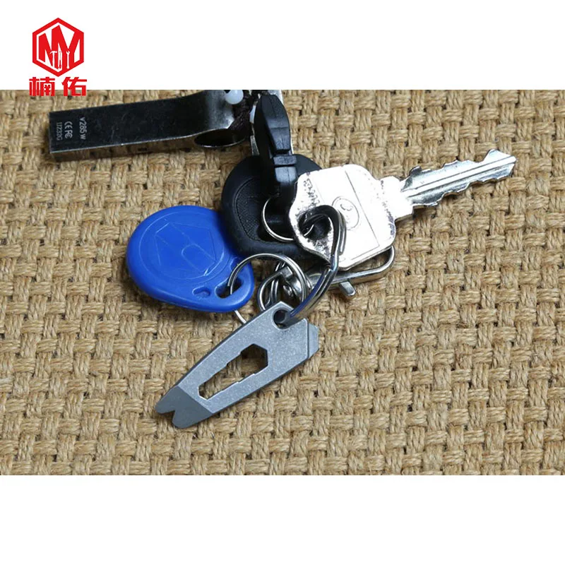 1 шт. мини отвертка из титанового сплава для открывания бутылок|Уличные