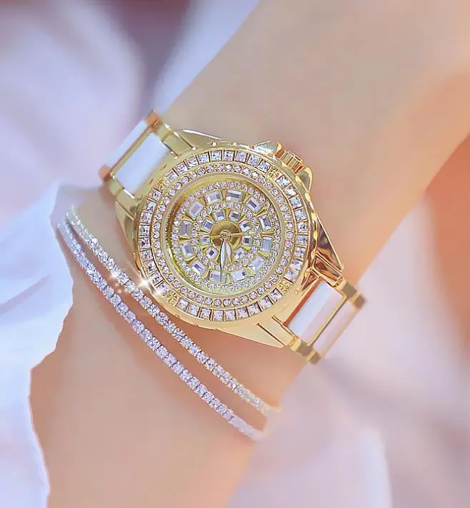 

2021 student sports watch new concept creative steel mesh belt ladies watch bracelet watch full diamond ladies watch quartz watc