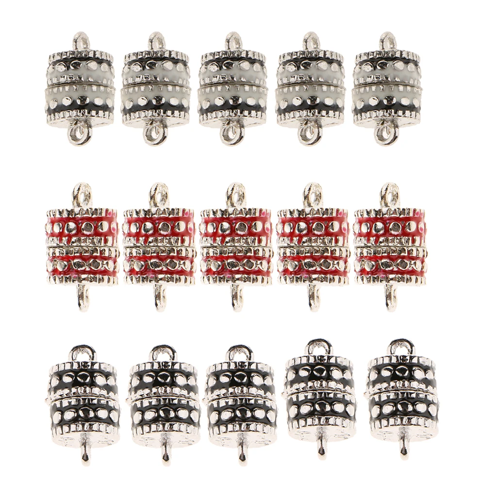 5 шт. античные барабанные магнитные застежки крючки для изготовления ювелирных