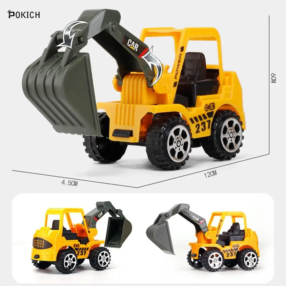 Pokich сплав мини Инженерная модель автомобиля 6 дюймов мини-игрушки Детская