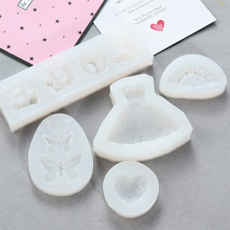 Caja misteriosa en agosto vendida por peso para moldes de resina, moldes de silicona, artesan&iacute;a epoxi DIY (tipo aleatorio)-4