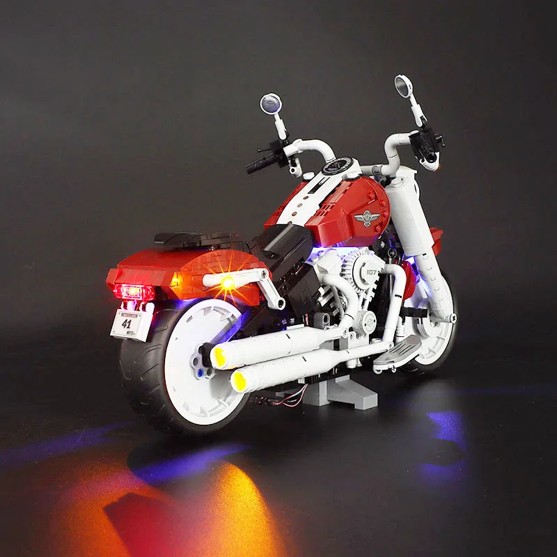 

(NOT Include The Model)Led Light Kit For 10269 Creator Harley Davidson Fat Boy motorcycle Building Blocks Lighting Set gift