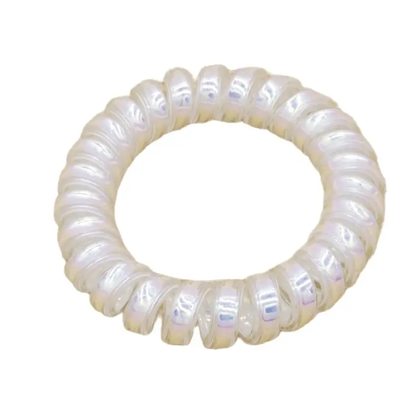 5 шт./лот AB белая цветная резинка для волос с телефонным проводом аксессуары