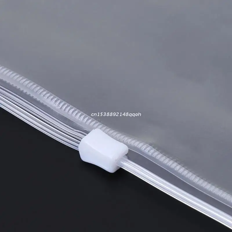 

Clear PVC Storage Bag Pouch For Notebook Diary Day Planner Zipper Business Cards Dropship