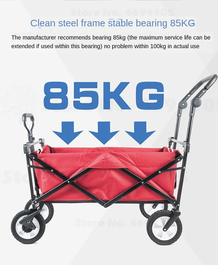 Тележка для багажа складывающаяся портативная покупок супермаркет домашний