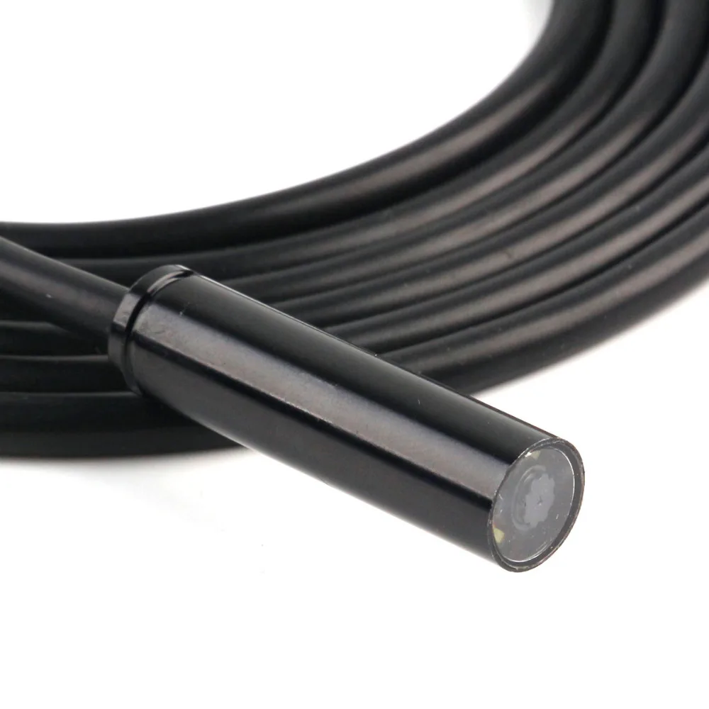 IP67 Waterproof 5m USB Endoscope Camera Inspection 6 White LEDs 1/9 CMOS 7mm Lens Borescope Snake Tube with P2P | Безопасность и