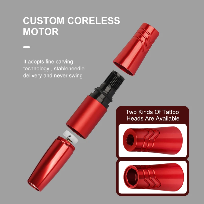 Тату машинка PMU с мотором без сердечника Вращающаяся ручка RCA интерфейсом два