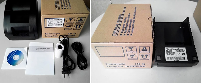 NETUM 58 мм термальный принтер 58 мм USB Термальный чековый принтер usb POS система супермаркет NT-5890K