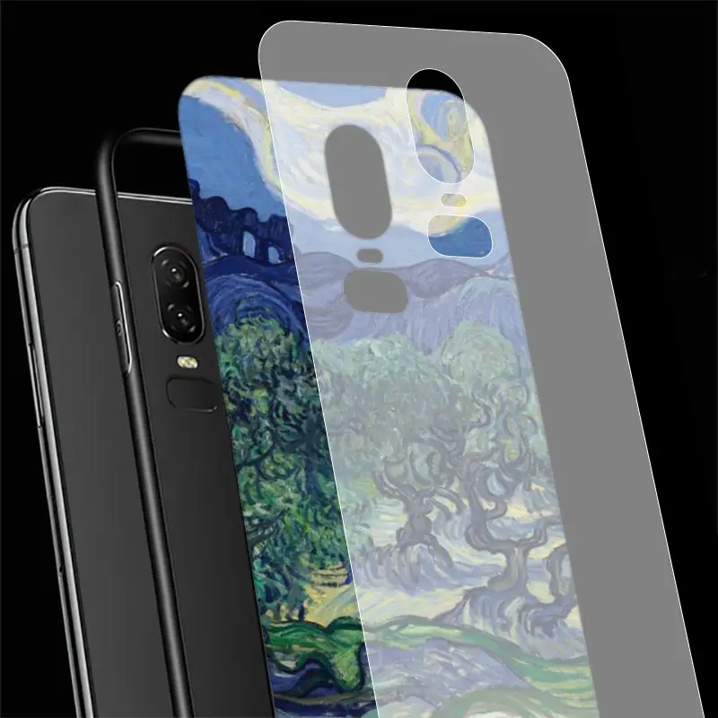 

Van Gogh Sky Art Glass Case For Oneplus Nord 8 7 7T Pro 5G Tempered Fundas One Plus 8Pro 7Pro 7TPro Phone Coque Capas