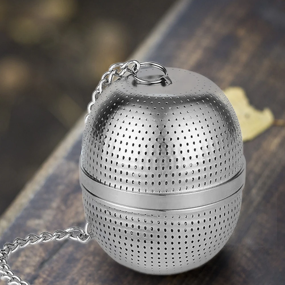 

Stainless Steel Tea Infuser Sphere Locking Spice Tea Ball Mesh Infuser Teapot Cup Filter Strainers Kitchen Teaware Accessories