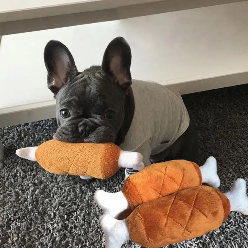 Лоскутное ноги сад игрушки цыпленок на открытом воздухе собака для жевания кошка