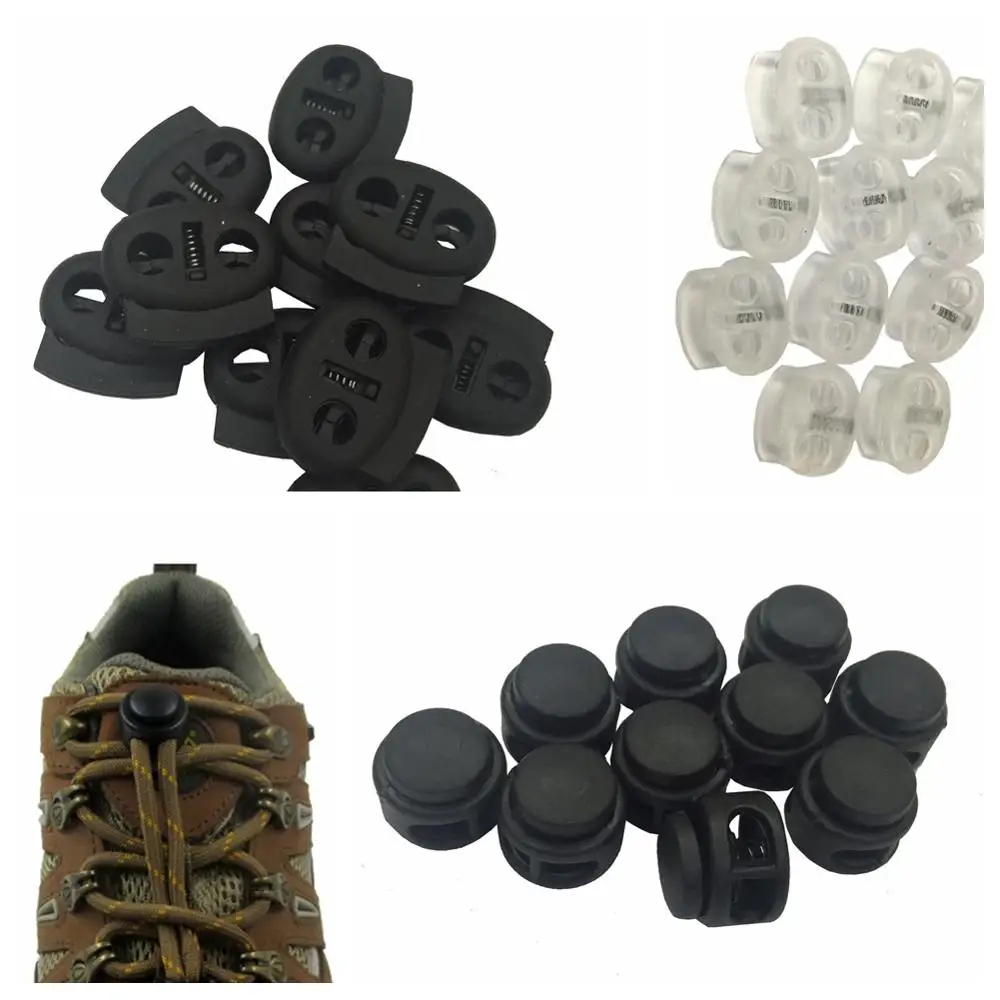 100 шт., пластиковые фиксаторы для шнурков