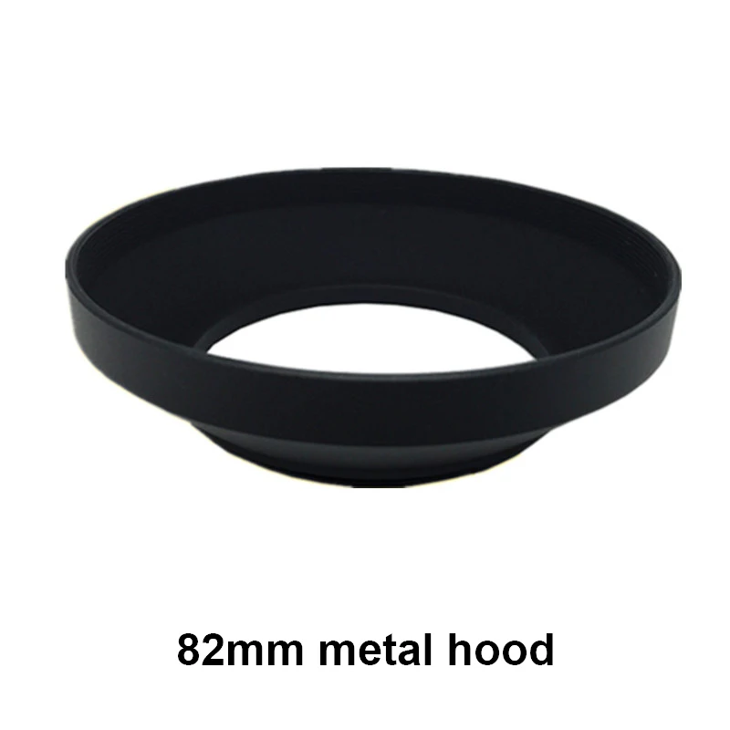 Алюминиевая металлическая бленда с винтовым креплением 82 мм для широкоугольных