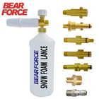 Пенная насадка для мойки высокого давления, Профессиональная Регулируемая пушка белого цвета, генератор пены, Очиститель пены