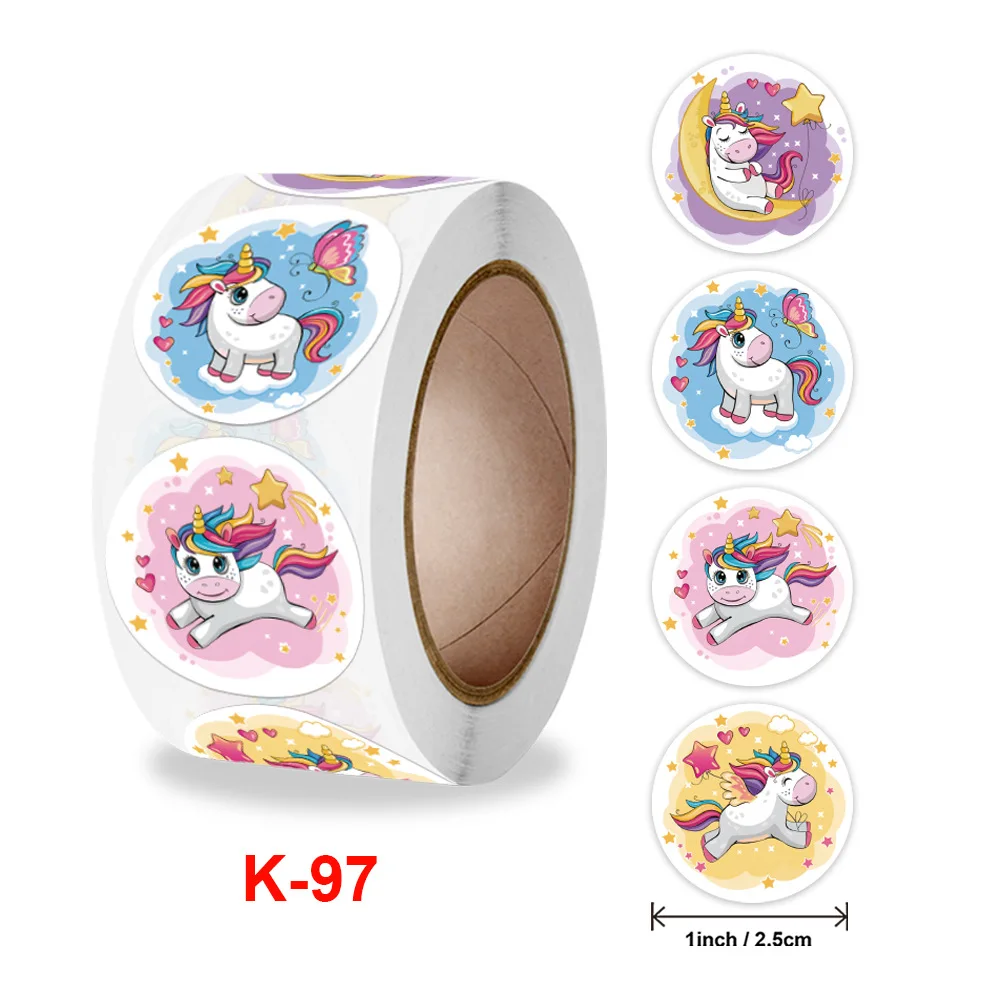 500 шт. милые животные Единорог стикер &quotСова&quot детское вознаграждение наклейка