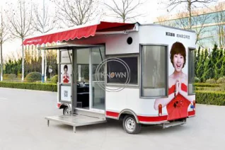Новый стиль Мобильная тележка для еды мороженого торговая хот догов Закусочная