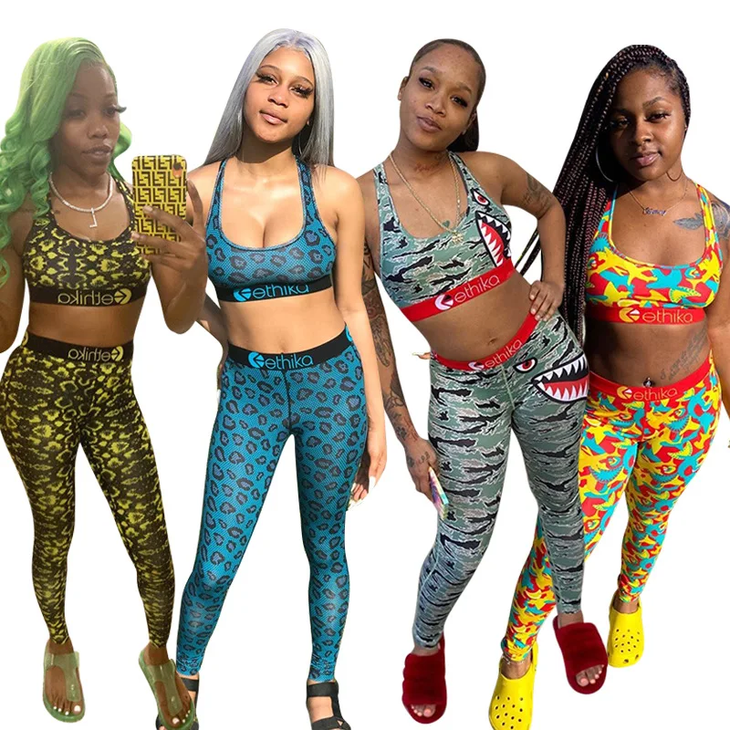 

Ethika 2021 New Age Reduction 2 Piece Women Sexy Set Camel Tank Top Full Length Hollow Out Long Tracksuis Chandal Mujer Invierno