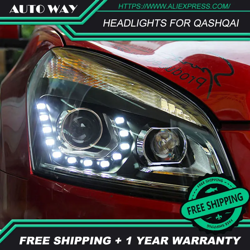 Автомобильный Стайлинг Автомобильные фары s Чехол для Nissan Qashqai 2008-2016 светодиодные