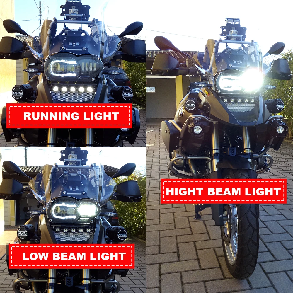 Светодиодная фара для Мотоцикла BMW-Motor R1200GS R 1200 GS ADV LC 2004-2012 (подходит масляного