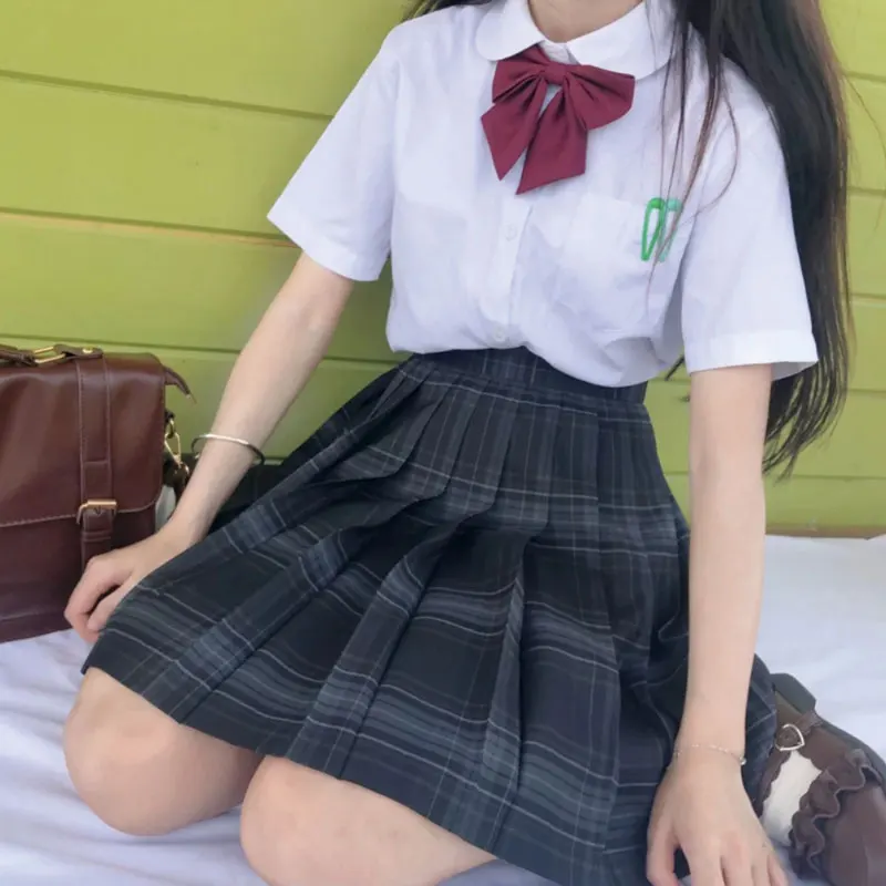 

YBYR Summer Woman Mini Skirts Harajuku Korean Style Fashion Cute Kawaii Skirts For Girls High Waist Plaid Pleated Skirt Women