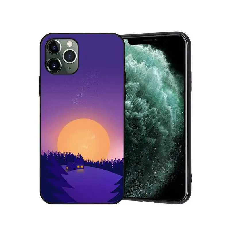 Beautiful scenery Phone Case for iphone 12 11 PRO MAX X XS XR 6S 7 8 PLUS SE 2020 cases cover designer brand