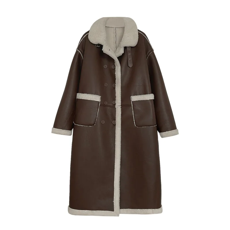 

2021 Winter Thickened Fur All-in-one Lanb Wool And Extend For Women's Jacket