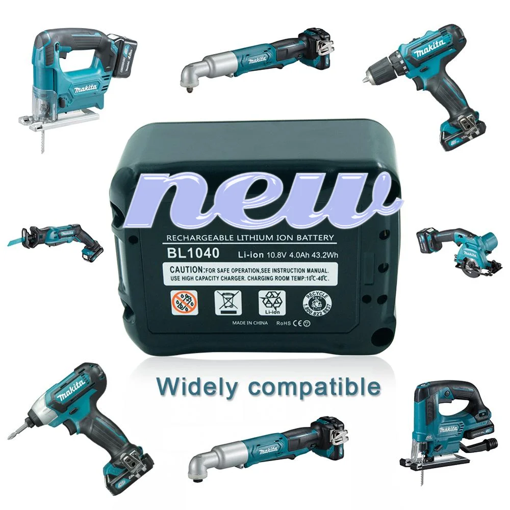 

2PCS BL1040 BL1040B 10.8V 4000mAh Li-ion Power Tools Rechargeable Battery for Makita BL1015 BL1020B BL1041 BL1016 BL1041B DF031D