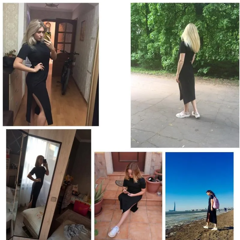 Платье-футболка макси для женщин зимнее рождественское праздничное сексуальное