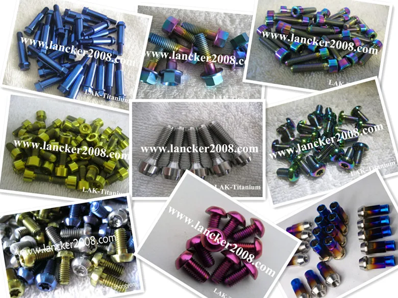 Заказной заказ винт/болты из титанового сплава под для двигателя/велосипедного