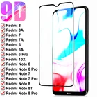 Защитное стекло 9D 9H для Xiaomi Redmi Note 8, 8A, 7, 7A, 6, 6A, K20, K30, 10X Pro, 8T, 8, 7, 6 Pro