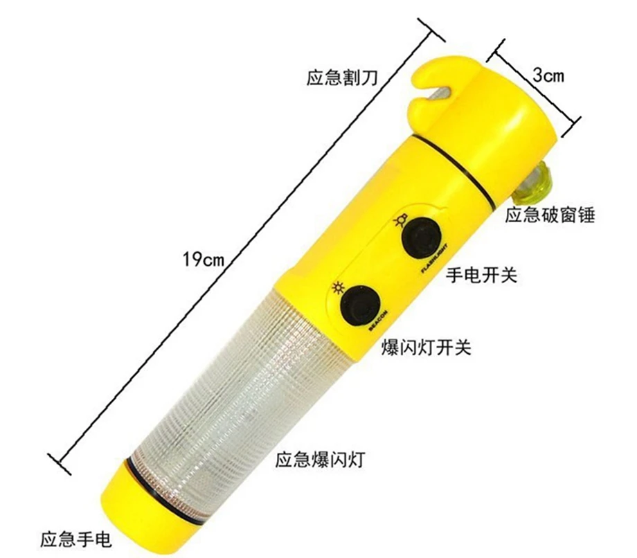 Новый высококачественный Мини-молоток безопасности 4 в 1 для спасательного