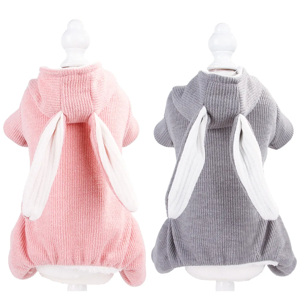 

Оптовая продажа с фабрики Новые товары для домашних животных зимняя теплая одежда для маленьких и средних собак с кроличьими ушками утолще...