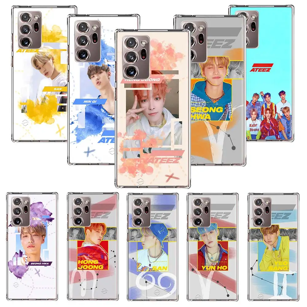 Чехол для телефона Ateez Kpop Song Mingi Samsung Galaxy Note 20 Ultra 10 Plus 8 9 F52 F62 M62 M21 M31S M30S M51 | Мобильные