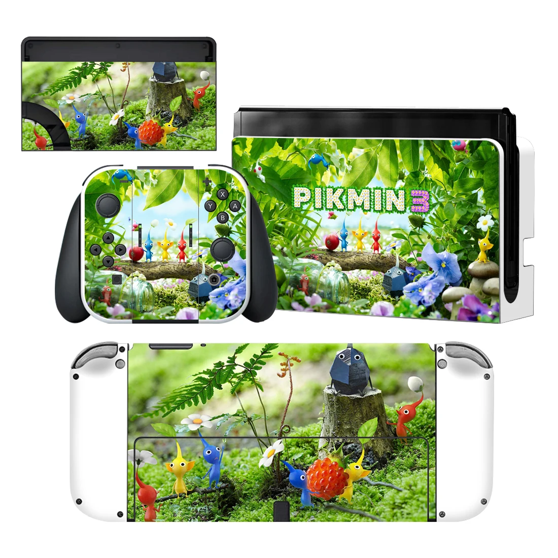 

Pikmin 3 Nintendoswitch Skin Cover Sticker Decal for Nintendo Switch OLED Console Joy-con Controller Dock Skin Vinyl