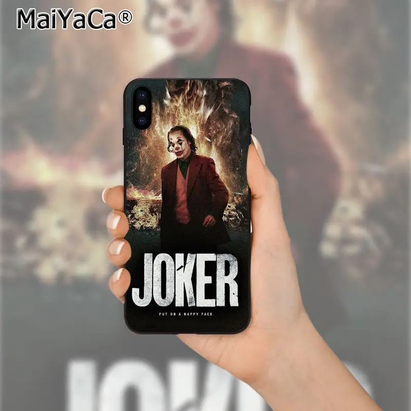 Мягкий силиконовый чехол MaiYaCa Joker Movie из ТПУ для iPhone X XS MAX 6 6s 7 7plus 8 8Plus 5 5S SE XR 11 11pro
