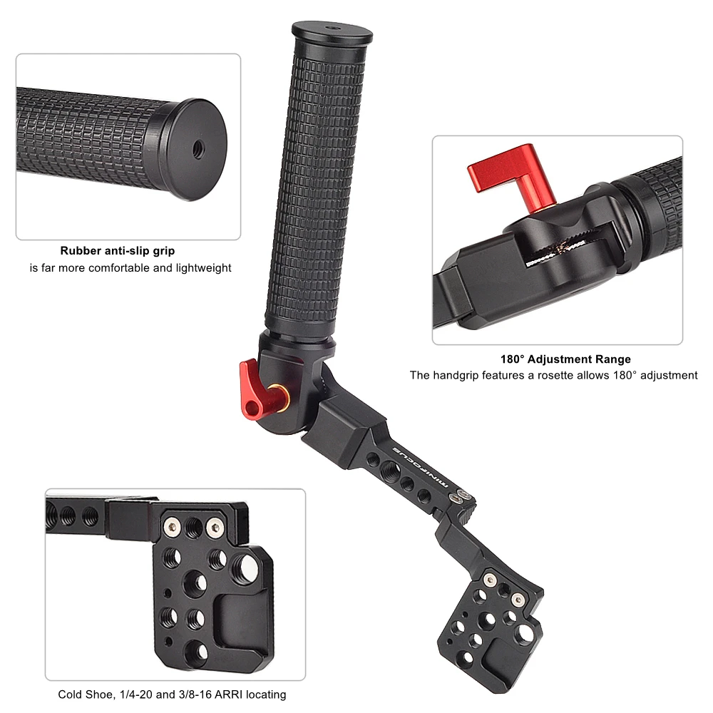 Регулируемая рукоятка для DJI Ronin RS2 SC Gimbal с креплением холодного башмака