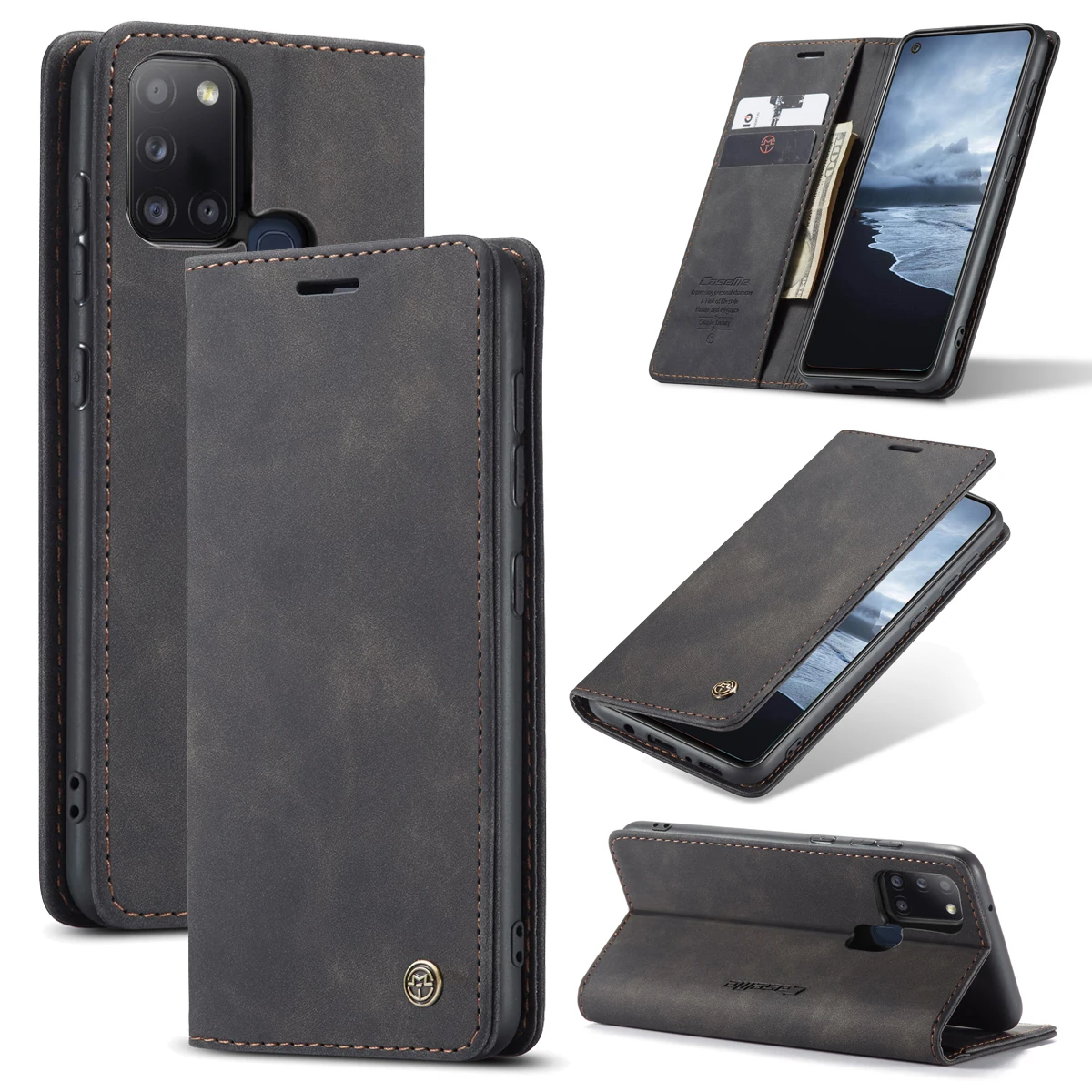 

CaseMe-013 For Samsung Galaxy A10s A20 A30 A40 A50 A60 A70 A80 A21 Book Flip Wallet PU Leather Case Stand Cover Skin Pouch Shell