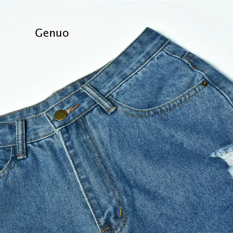 Лидер продаж летние рваные джинсы модные женские свободные повседневные