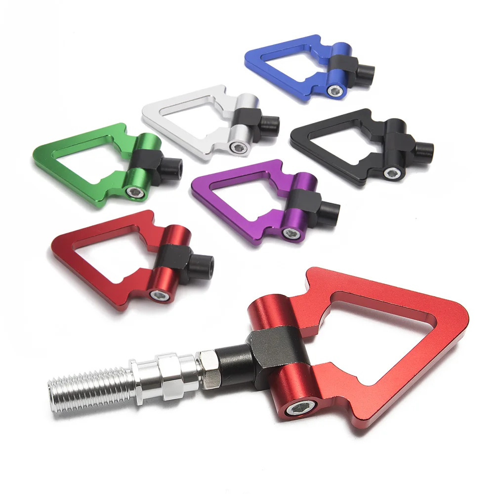 Jdm Заготовка алюминиевое складное кольцо Винт Бампер буксировочный крюк без