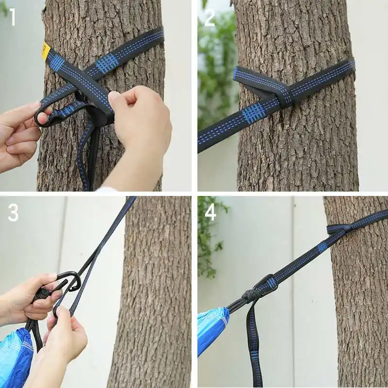 

Outdoor Camping Hammocks with Mosquito Net 1-2 Person Portable Travel Camping Fabric Hanging Swing Hammocks Bed Garden Furniture