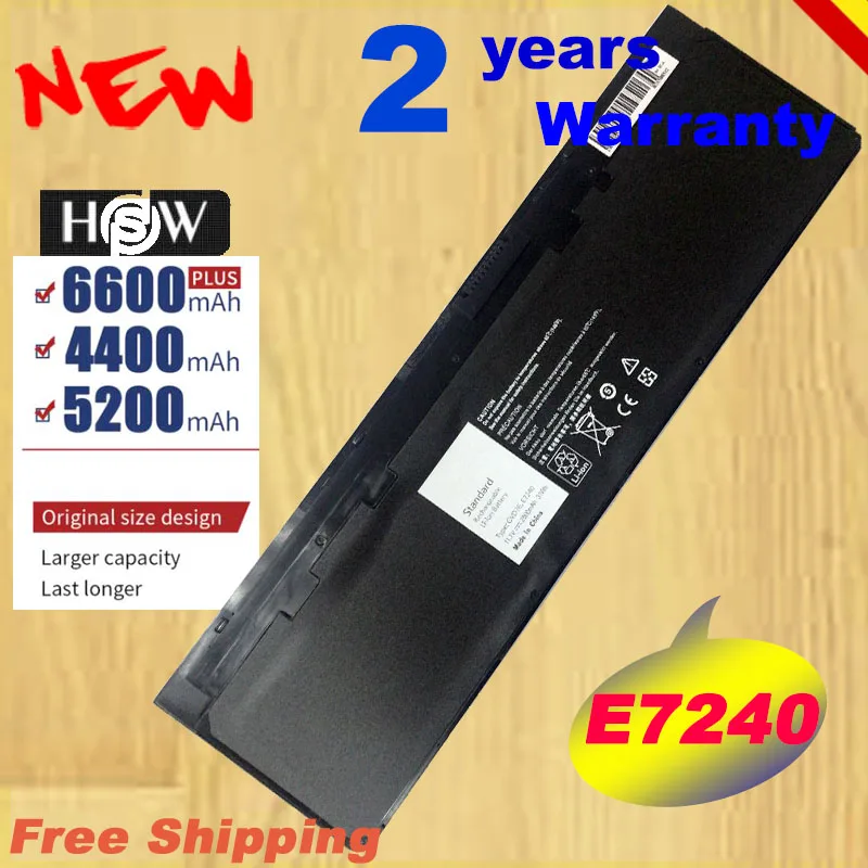 Аккумулятор HSW WD52H VFV59 для ноутбука DELL Latitude E7240 E7250 W57CV 0W57CV GVD76 7 4 В 45 WHfast