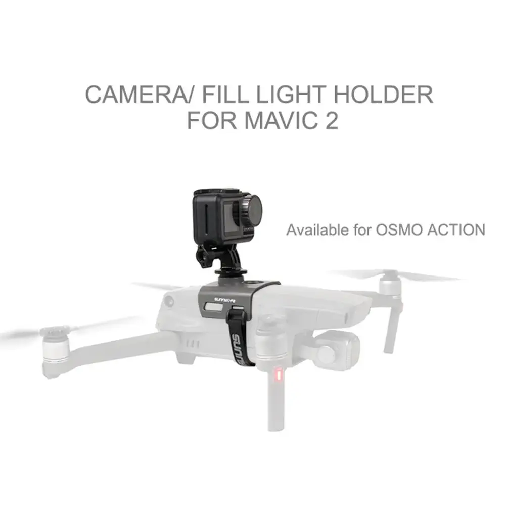 

LED Light Camera Mounting Bracket with 1/4 Screw Hole on The Bottome for DJI Mavic 2 Insta360 Osmo Action Accessories